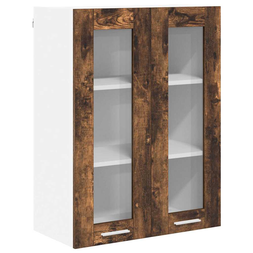 Hängeschrank mit Regal Riga Geräucherte Eiche 60 x 31 x 80 cm